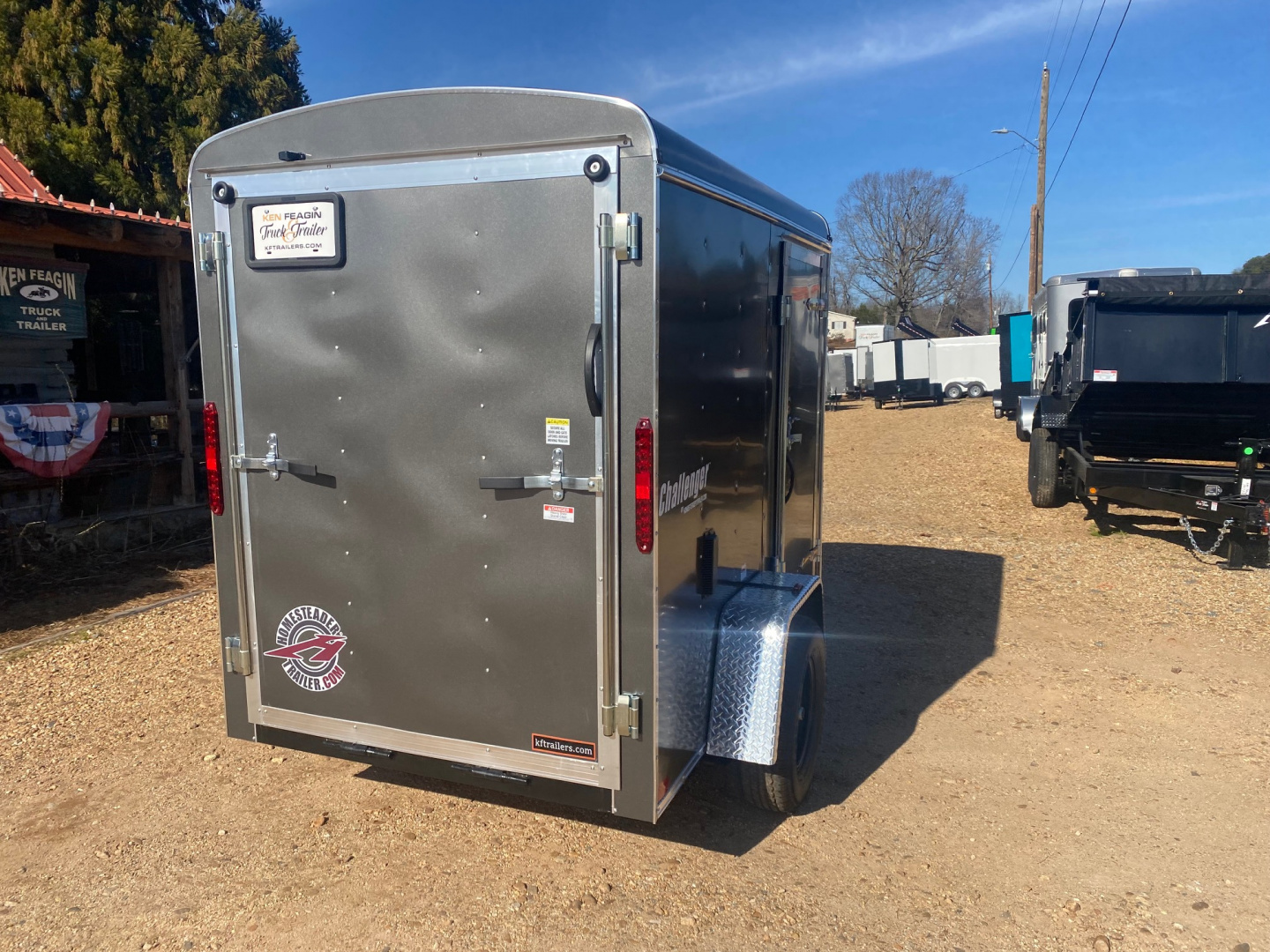 New 2026 Homesteader Trailer 5X8 Cargo / Enclosed Trailer with Rear Ramp