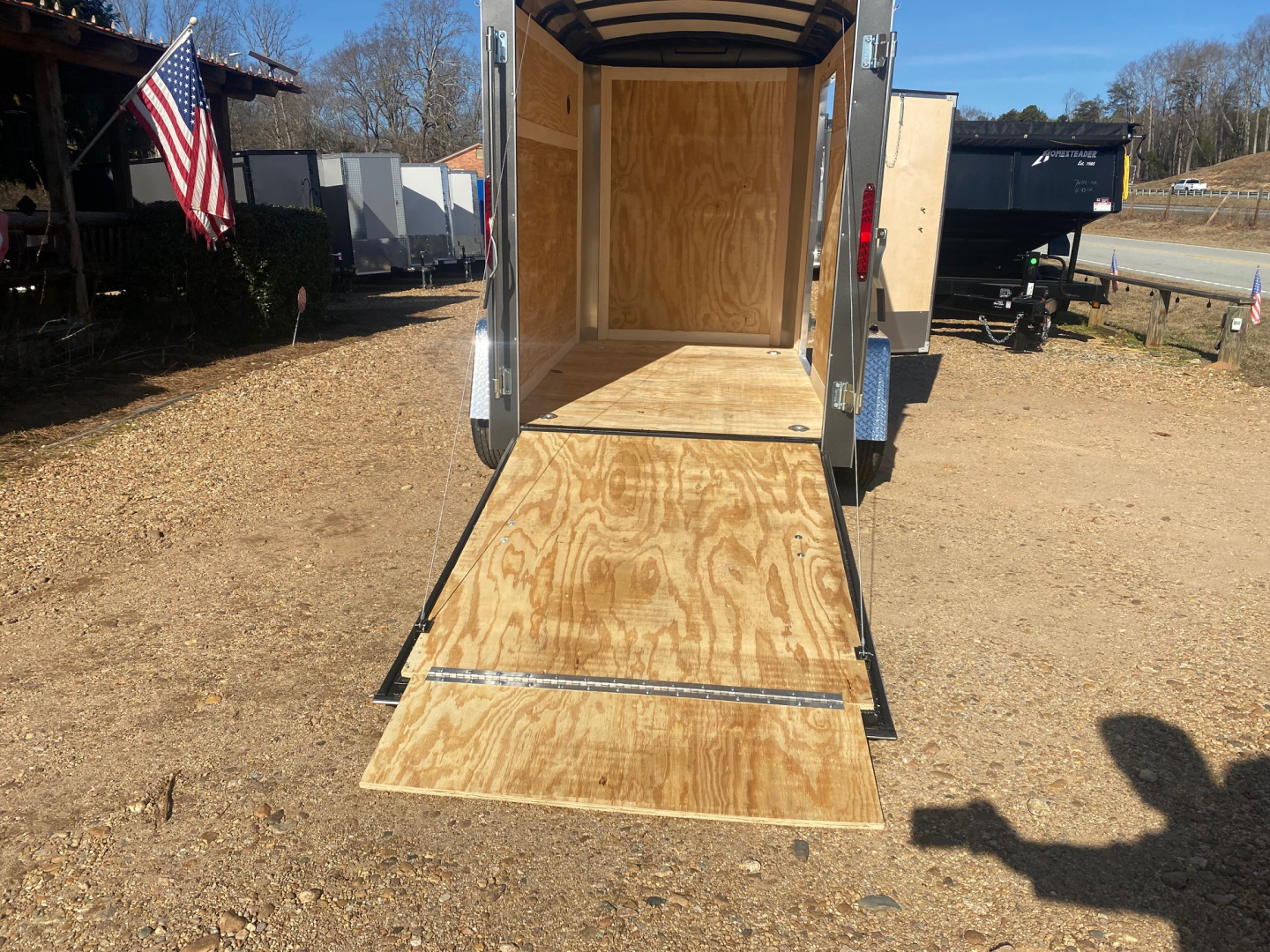 New 2026 Homesteader Trailer 5X8 Cargo / Enclosed Trailer with Rear Ramp