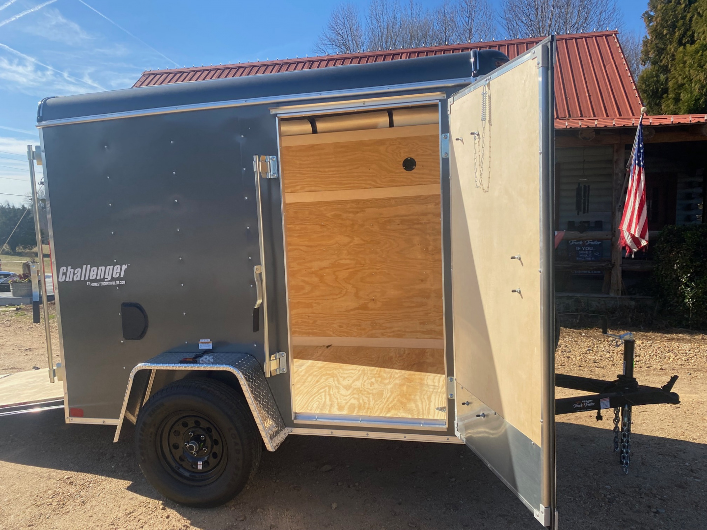 New 2026 Homesteader Trailer 5X8 Cargo / Enclosed Trailer with Rear Ramp