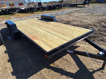 New 2026 AMO 82x18 Car Hauler 2 Axle Brake Led Lights