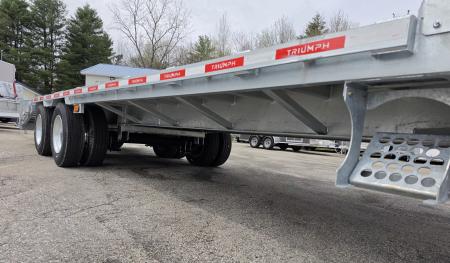 New 102X20+5 GALVANIZED 16K AXLES HYDRAULIC JACK DECKOVER BUMPER PULL 2026 TRIUMPH