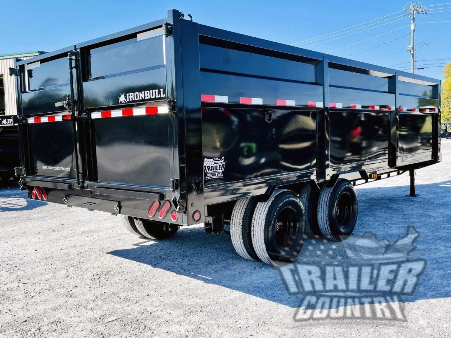 New 2025 NEW 102'' x 20' Dual Tandem 3 Stage Telescopic Gooseneck Dump Trlr w/ 48" High Sides