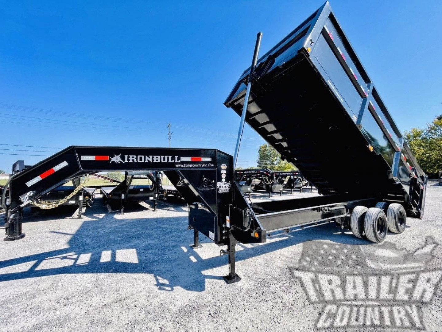 New 2025 NEW 102'' x 20' Dual Tandem 3 Stage Telescopic Gooseneck Dump Trlr w/ 48" High Sides