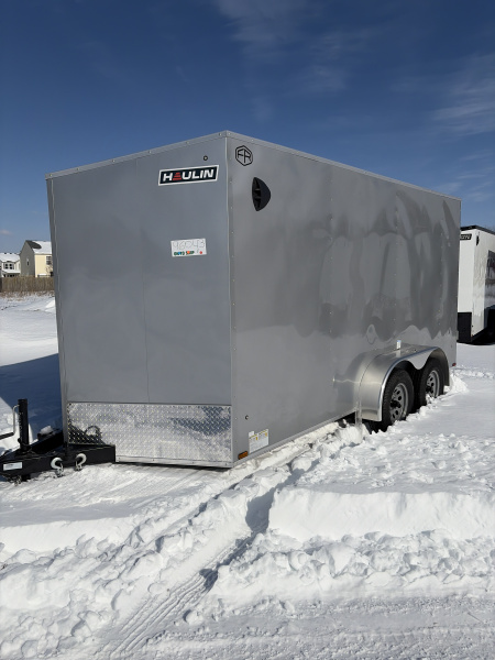 New 2026 HAULIN ENCLOSED HAECO714TA2 7X14 TA RAMP DOOR (GVW:7000) SILVERFROST