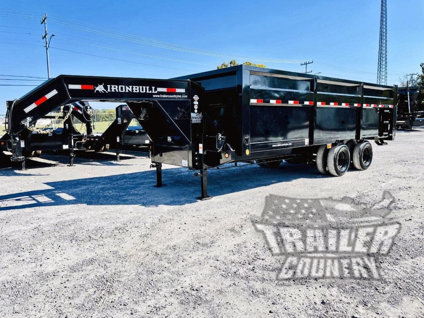 New 2025 NEW 102'' x 20' Dual Tandem 3 Stage Telescopic Gooseneck Dump Trlr w/ 48" High Sides