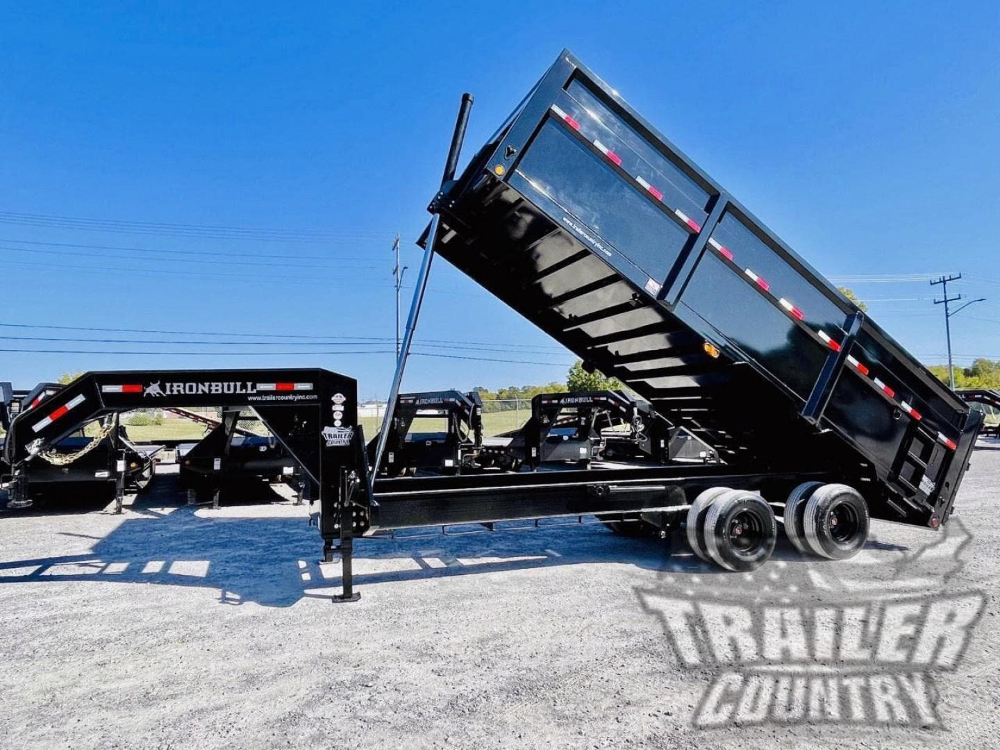 New 2025 NEW 102'' x 20' Dual Tandem 3 Stage Telescopic Gooseneck Dump Trlr w/ 48" High Sides