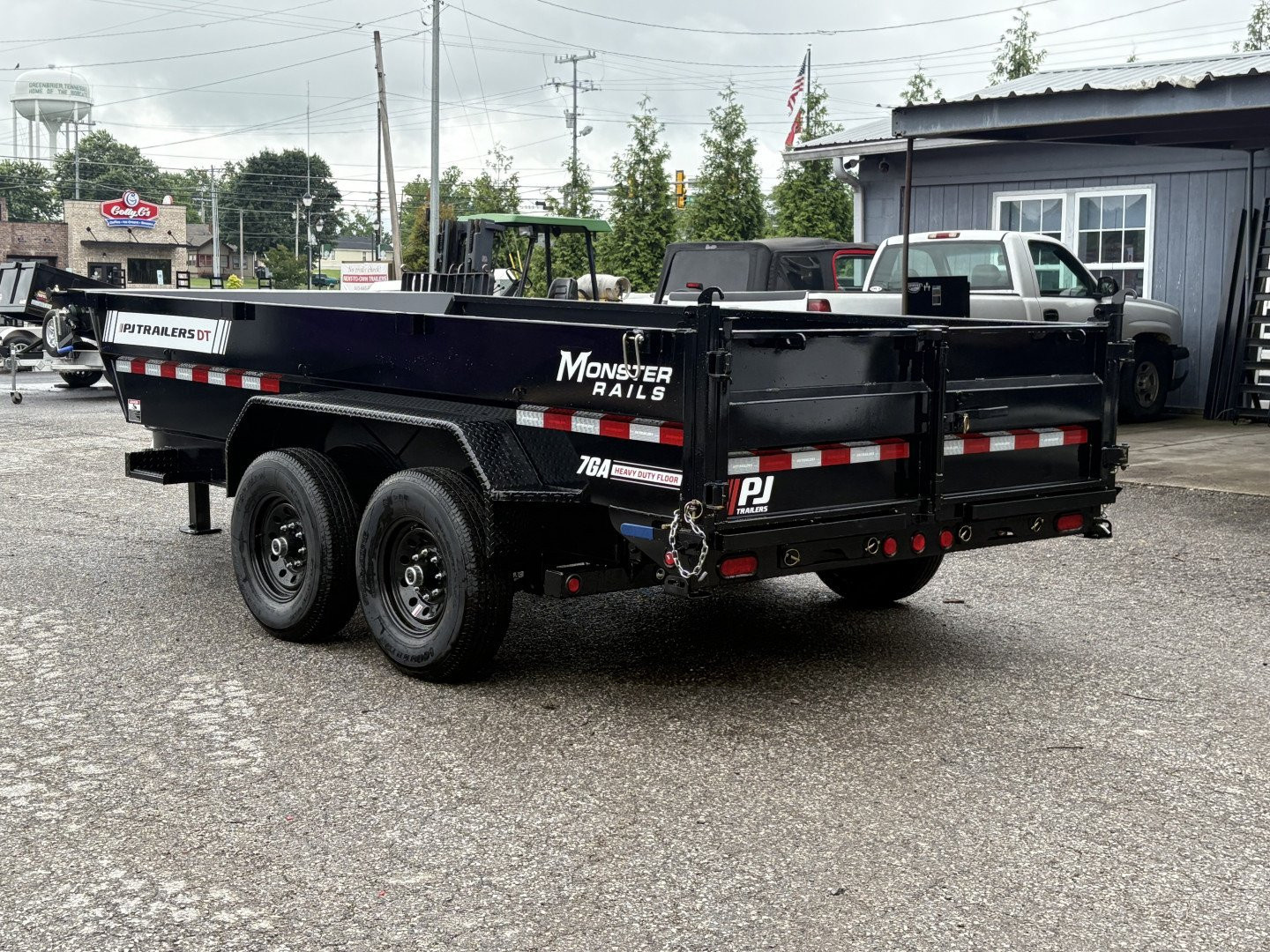 New 2026 PJ Trailers 83" x 14' Low-Pro Telescopic Dump (DT1) 14K GVWR - Hydraulic Jack