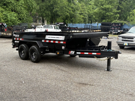 New 2026 PJ Trailers 83  x 14' Low-Pro Telescopic Dump (DT1) 14K GVWR - Hydraulic Jack