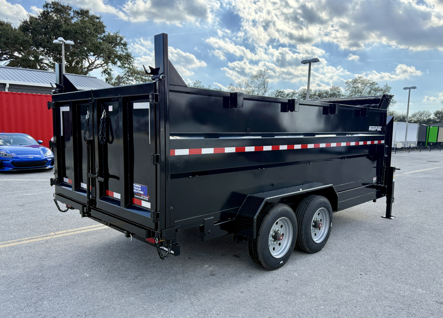 New 2025 Sure-Trac 82x16 HD Low Pro GN 16K 4' Sides Telescopic Dump Trailer