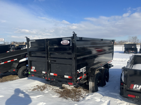 New 2026 PJ Trailers PJ 14K QUEST 6" CHANNEL (D7) 83"x14' w/ 4ft Sides Dump Trailer