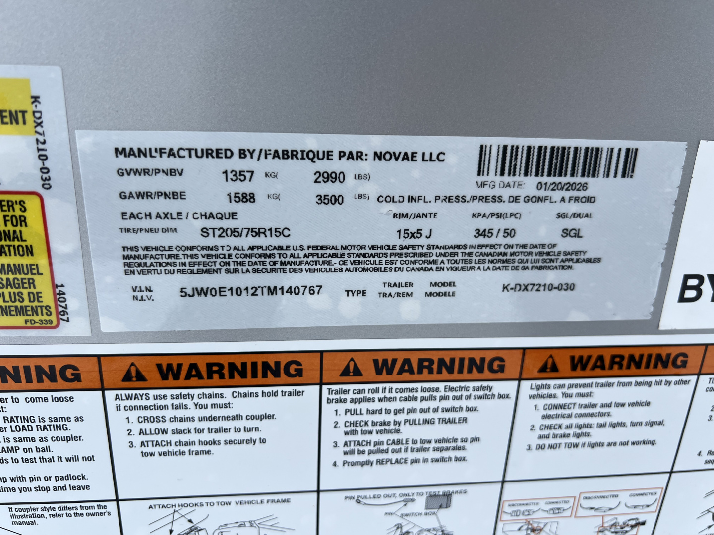 New 2026 Look Trailers 6X10 3K ST-DLX BARN DOOR Cargo / Enclosed Trailer