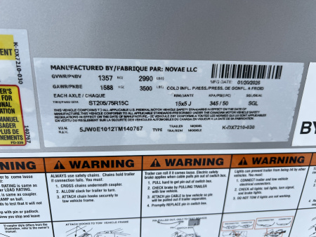 New 2026 Look Trailers 6X10 3K ST-DLX BARN DOOR Cargo / Enclosed Trailer