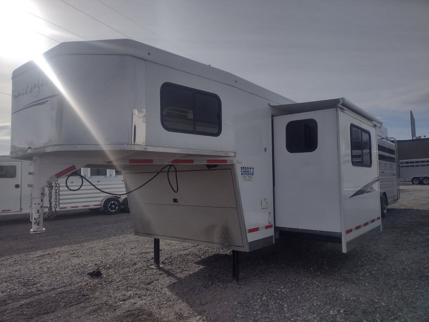 Used 2020 Trails West Santa Fe 11x15 Living Quarter Stock Combo Trailer