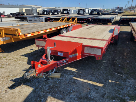 Used 2021 Barlow 7x18+4 Tilt Bed Equipment Trailer