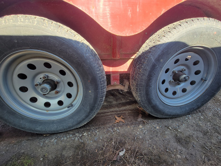 Used 2021 Barlow 7x18+4 Tilt Bed Equipment Trailer