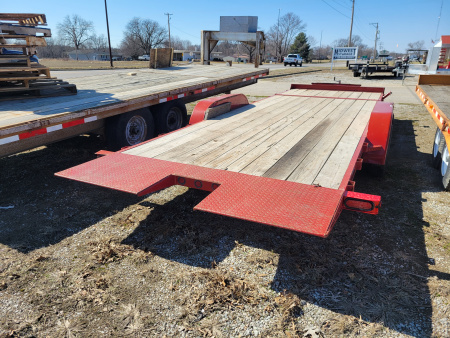Used 2021 Barlow 7x18+4 Tilt Bed Equipment Trailer