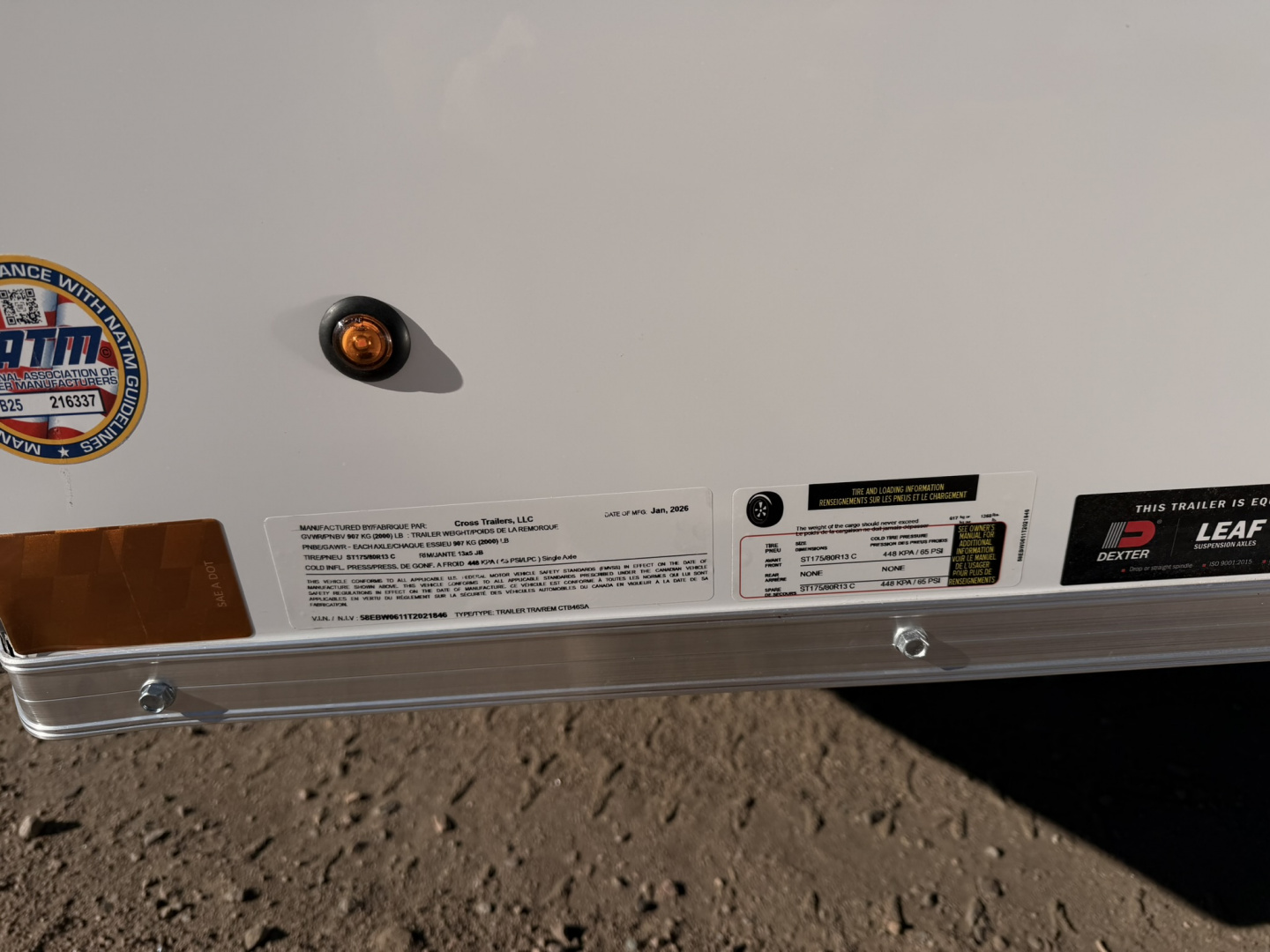 New 2026 Cross Trailers 4-6-1V Enclosed Barn Door