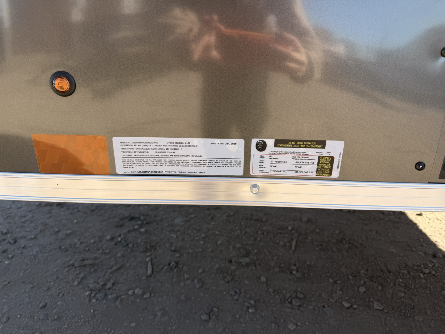 New 2026 Cross Trailers 4-6-1V Enclosed Barn Door