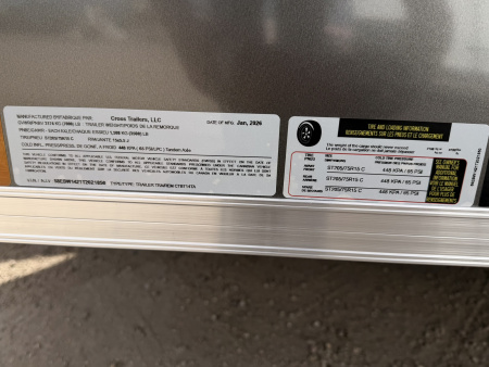 New 2026 Cross Trailers 7-14-1.5V Enclosed