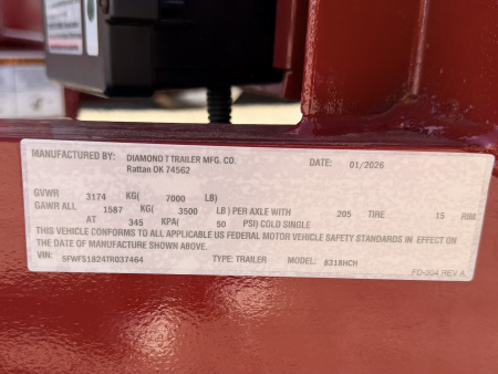 New 2026 Diamond T 7-18 Car Hauler 7K GVWR