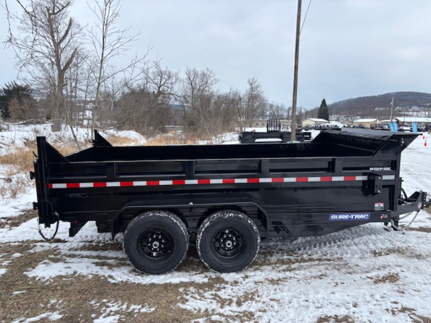 New 2026 Sure-Trac ST-HSDU8214-140 Dump Trailer * 7X14 14K * HD LOW PROFILE * SCISSOR LIFT * TARP *