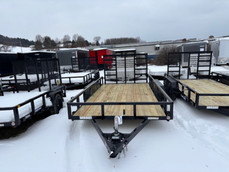 New 2026 Sure-Trac STUTT8214-BP-070 Utility Trailer * 7X14 7K * TUBE TOP * LADDER GATE *