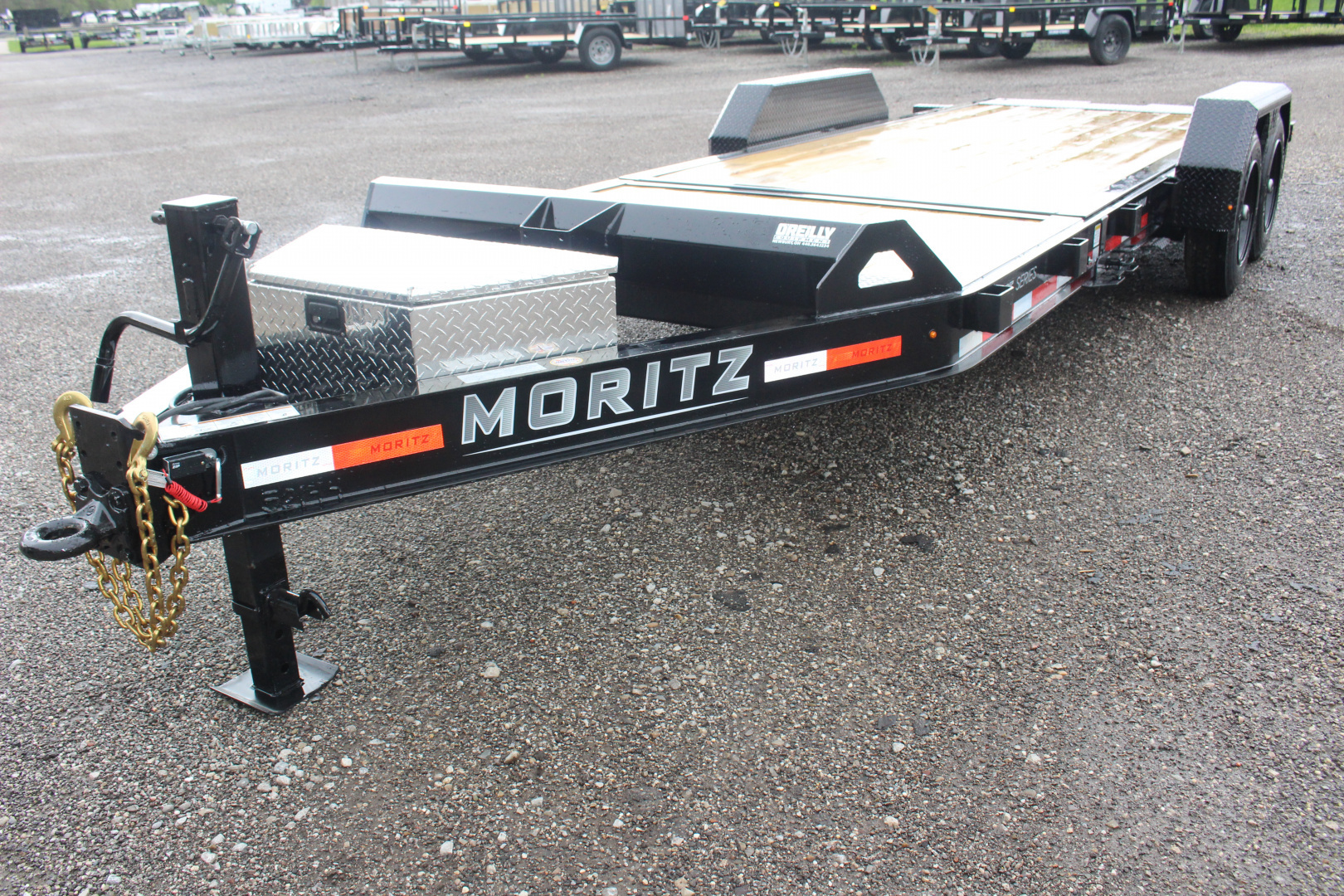 New 2026 Moritz 7' x 16' + 4' Low Pro - Gravity Tilt - Tilt Trailer - 16000# GVW