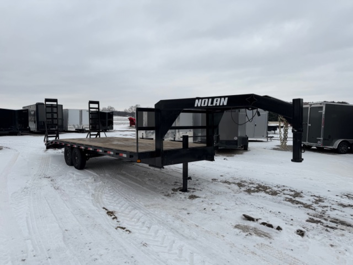 Used 2025 Nolan Manufacturing 24' Gooseneck Equipment Trailer
