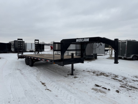 Used 2025 Nolan Manufacturing 24' Gooseneck Equipment Trailer