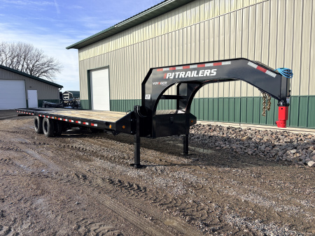 New 2026 32' PJ GN Low-Pro Hyd Dove Gooseneck Trailer