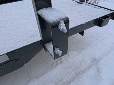 New 2026 H&H 82 x 14 Rail Side Utility -Tandem Axles with 7K GVWR, Ladder Style Gate/Ramp - Black