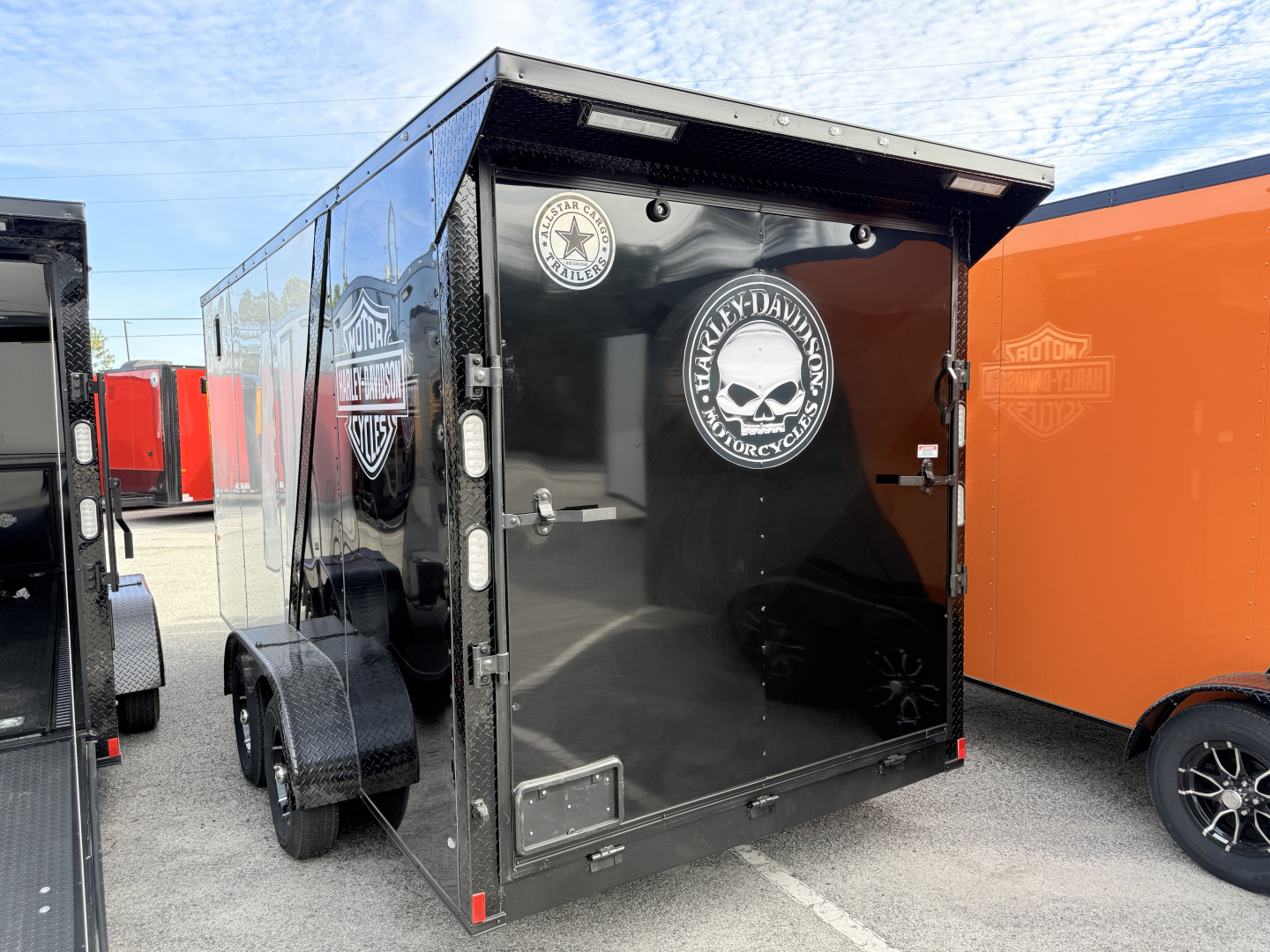 New 2026 Rock Solid Cargo 7x16 Motorcycle Trailer