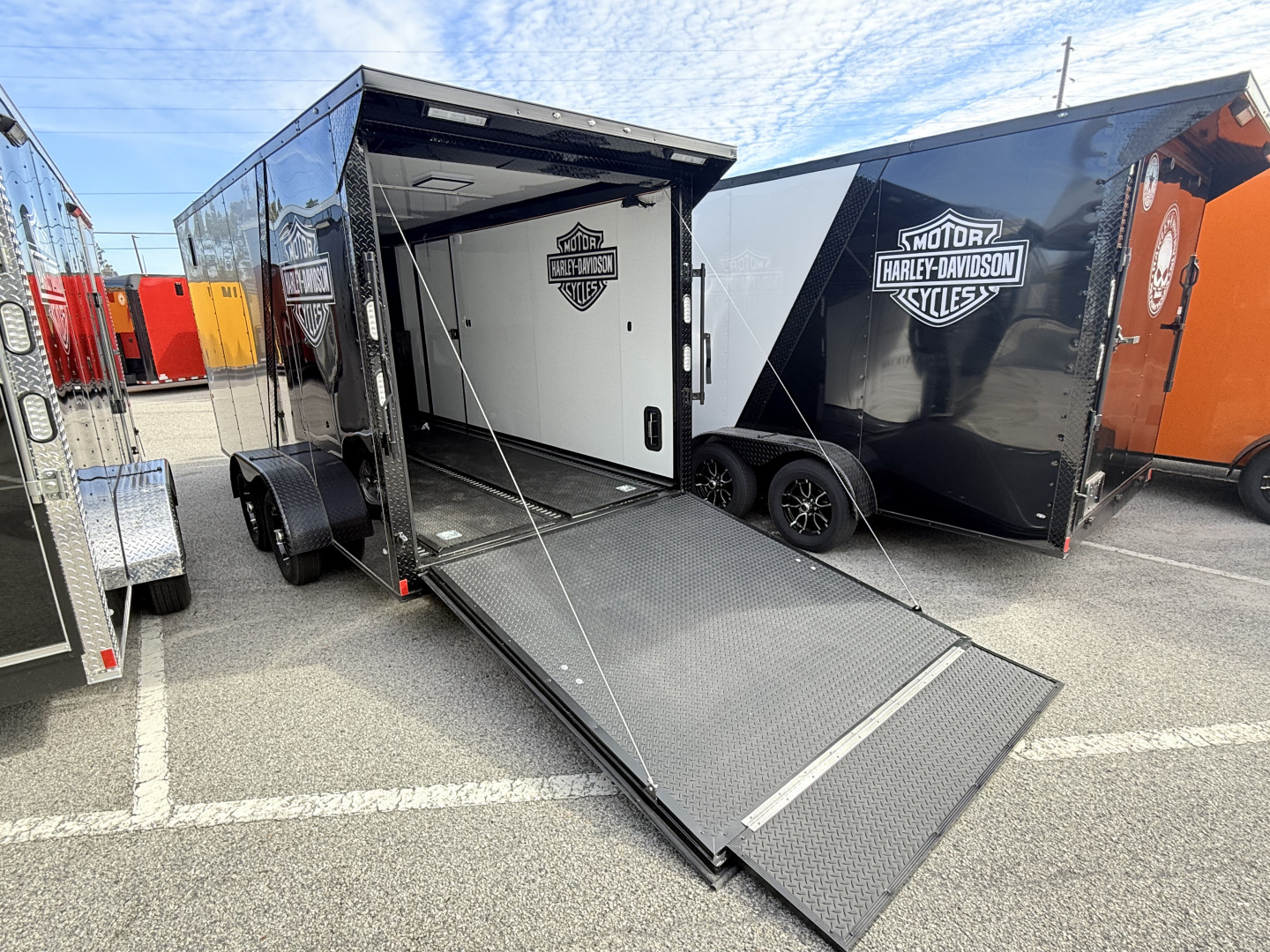 New 2026 Rock Solid Cargo 7x16 Motorcycle Trailer