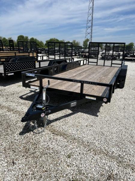 New 2026 Sure-Trac 7 x 18 7K Tube Top Utility Trailer