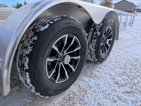 New 2026 H&H Trailers 82 x 20 Aluminum Rail Side Utility with 7K GVWR - Tandem Axles