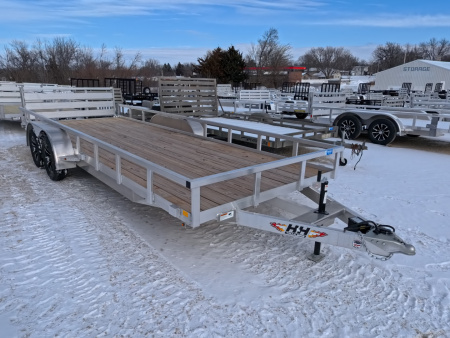 New 2026 H&H Trailers 82 x 20 Aluminum Rail Side Utility with 7K GVWR - Tandem Axles