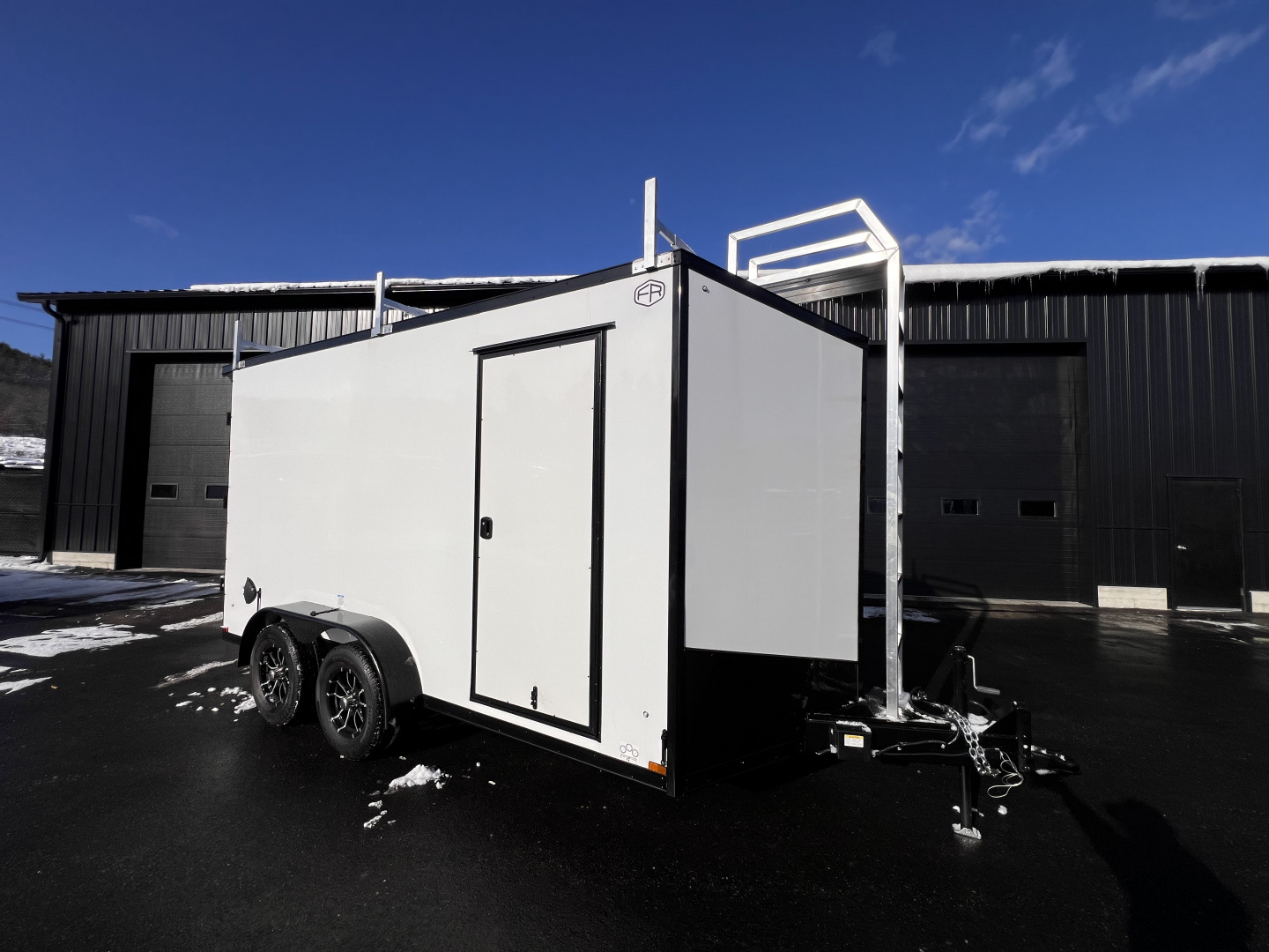 New 2026 US Cargo 7X14+ 2ft V-Nose / I-Beam Frame / Contractor Package / 7' interior / Blackout - 7000GVW