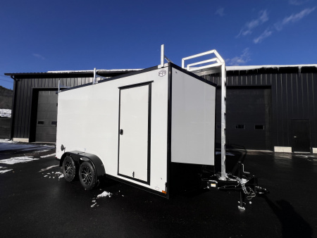 New 2026 US Cargo 7X14+ 2ft V-Nose / I-Beam Frame / Contractor Package / 7' interior / Blackout - 7000GVW