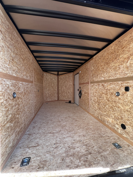 New 2026 US Cargo 7X14+ 2ft V-Nose / I-Beam Frame / Contractor Package / 7' interior / Blackout - 7000GVW