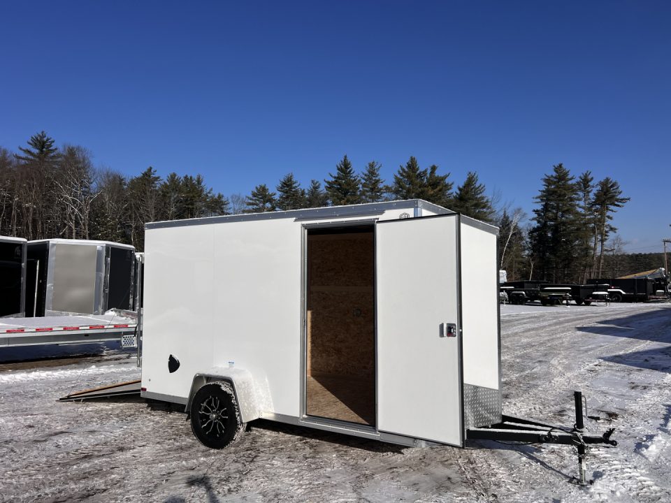 New Dent Sale* 2026 US Cargo 6X12 + 2ft V nose/ Ramp Door / 6'6" interior/Polycore/ Ext. Tongue - 2990gvw