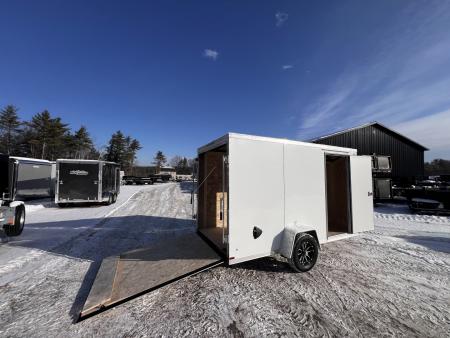 New Dent Sale* 2026 US Cargo 6X12 + 2ft V nose/ Ramp Door / 6'6" interior/Polycore/ Ext. Tongue - 2990gvw