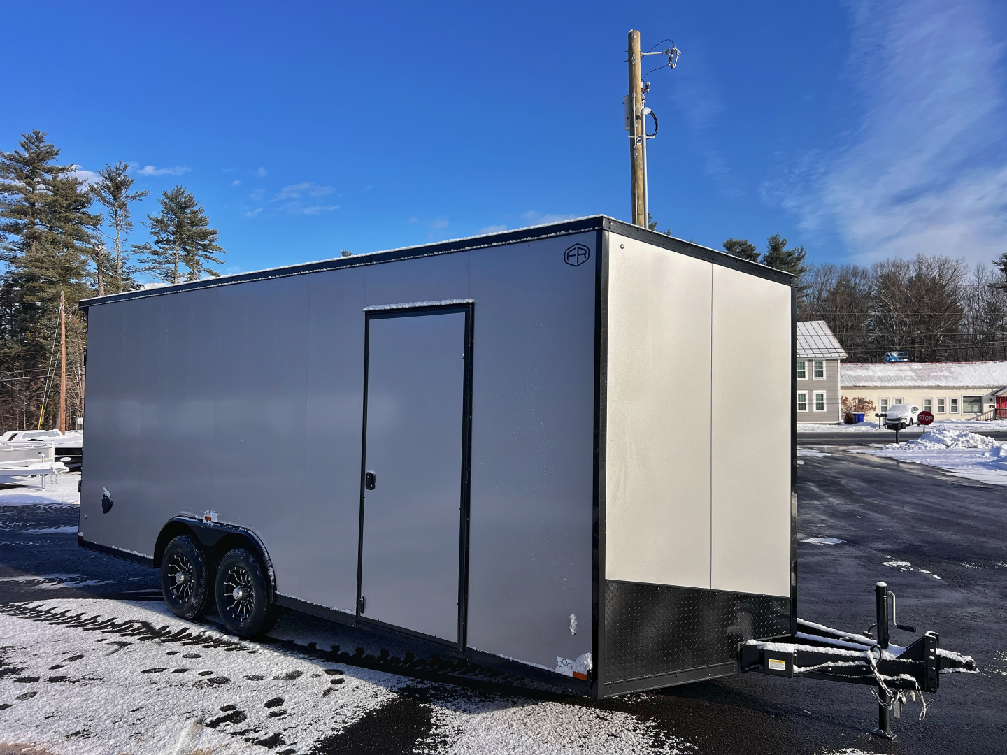 New 2026 US Cargo 8.5X20 + 3FT V nose/ 7'6" interior/ I-Beam frame/ Polycore/Blackout -9990gvw