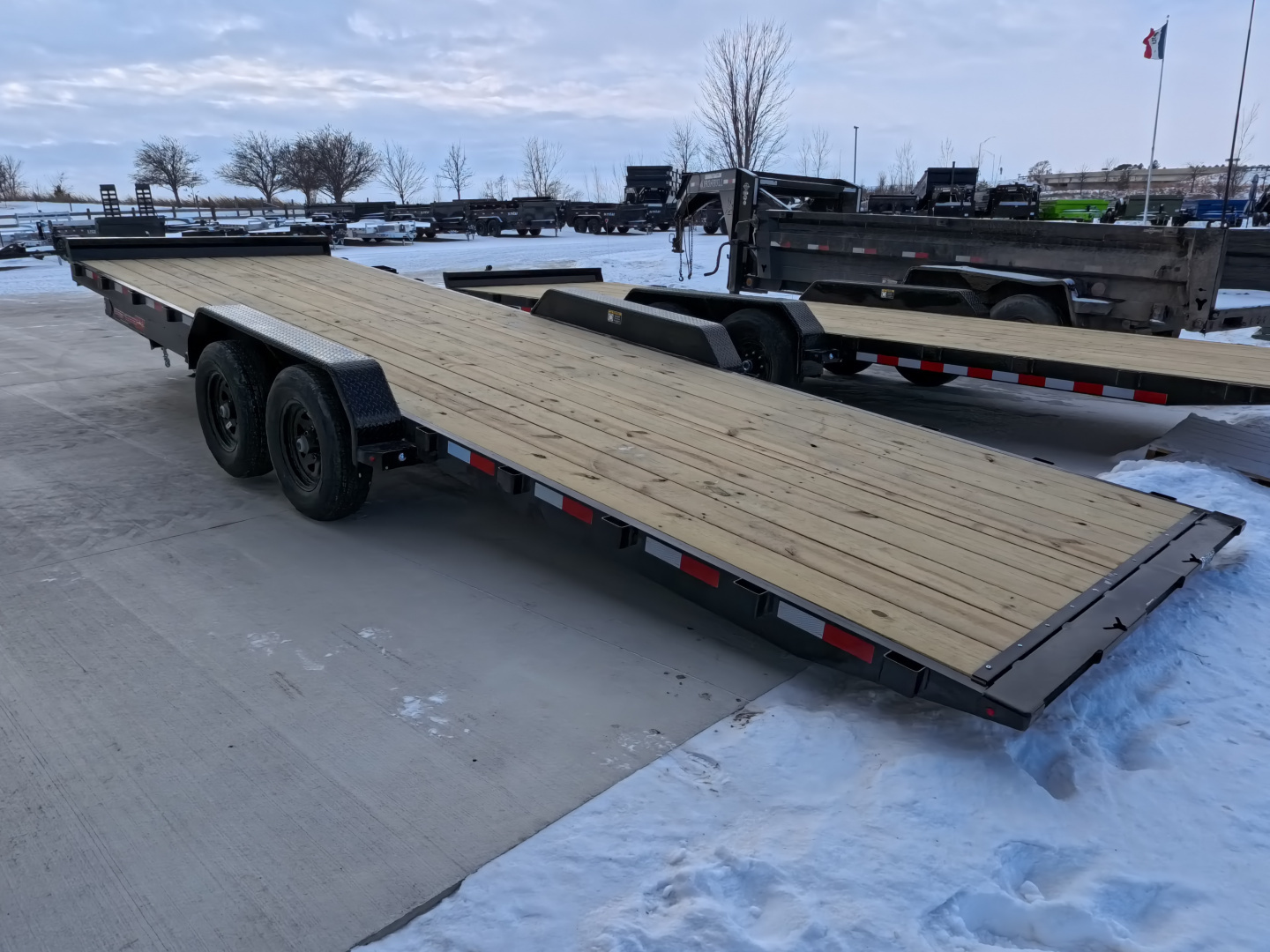 New 2026 H&H Trailers 82 x 24 Electric Tilt Speed Loader Tilt Trailer