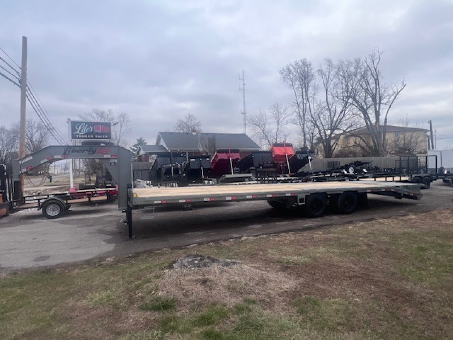 New 2026 Liberty 102x27+5 22K Flat Deck Flatbed Trailer