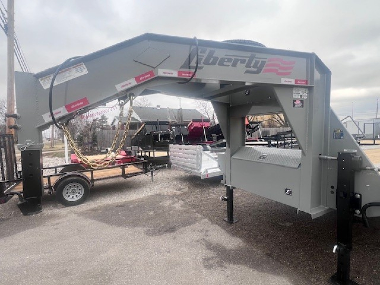 New 2026 Liberty 102x27+5 22K Flat Deck Flatbed Trailer