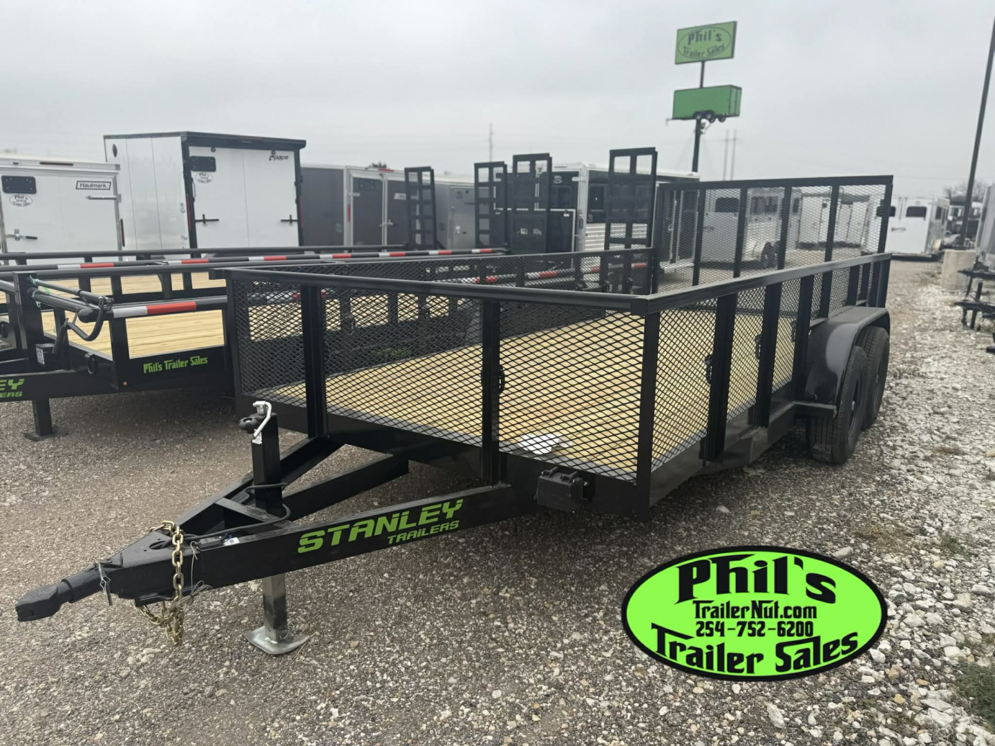 New Stanley Trailers 83X16 LANDSCAPE TRAILER 24'' EXPANDED METAL SIDES REAR GATE & 6000 LB DEXTER AXLES DE-RATED TO 9990GVWR Utility Trailer
