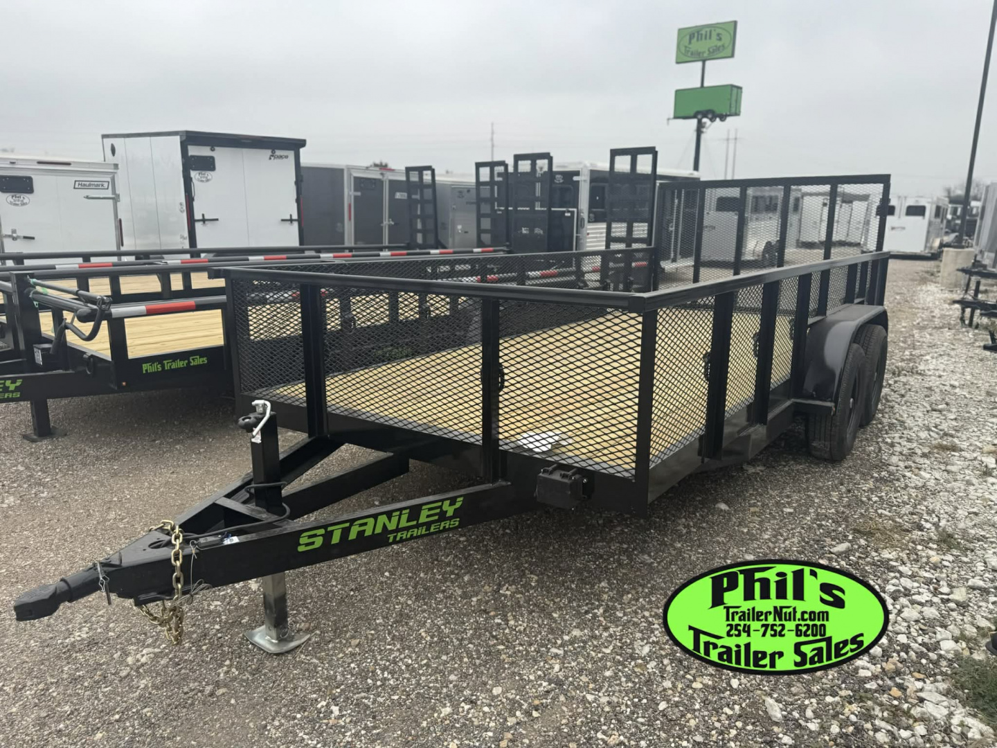 New Stanley Trailers 83X16 LANDSCAPE TRAILER 24'' EXPANDED METAL SIDES REAR GATE & 6000 LB DEXTER AXLES DE-RATED TO 9990GVWR Utility Trailer