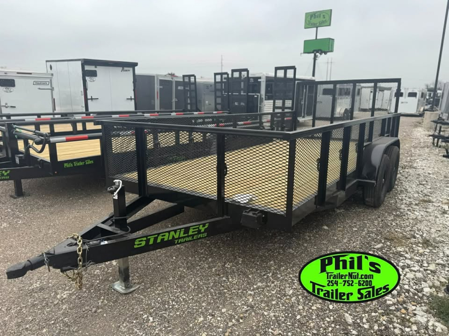 New Stanley Trailers 83X16 LANDSCAPE TRAILER 24'' EXPANDED METAL SIDES REAR GATE & 6000 LB DEXTER AXLES DE-RATED TO 9990GVWR Utility Trailer