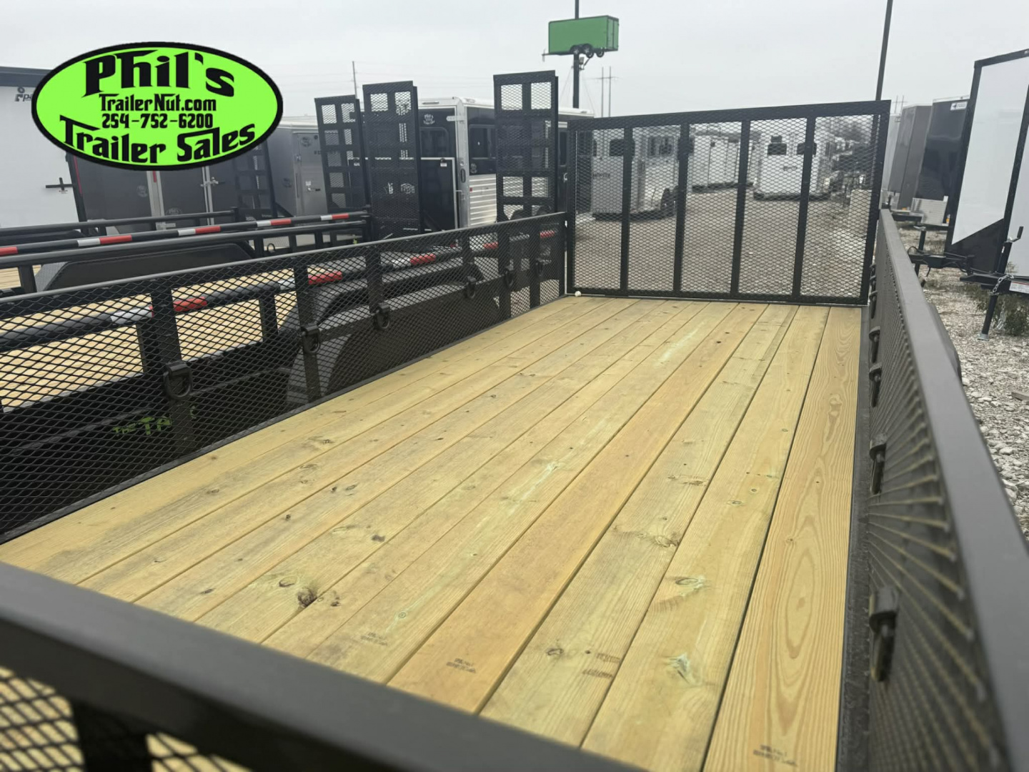 New Stanley Trailers 83X16 LANDSCAPE TRAILER 24'' EXPANDED METAL SIDES REAR GATE & 6000 LB DEXTER AXLES DE-RATED TO 9990GVWR Utility Trailer