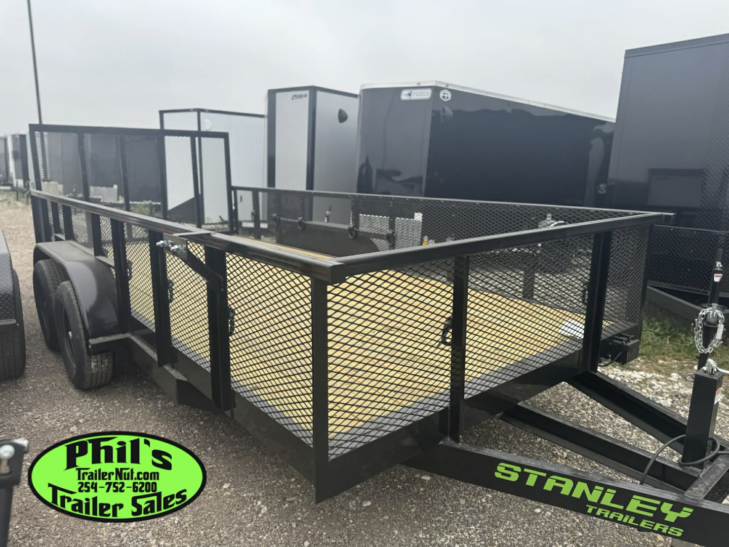 New Stanley Trailers 83X16 LANDSCAPE TRAILER 24'' EXPANDED METAL SIDES REAR GATE & 6000 LB DEXTER AXLES DE-RATED TO 9990GVWR Utility Trailer